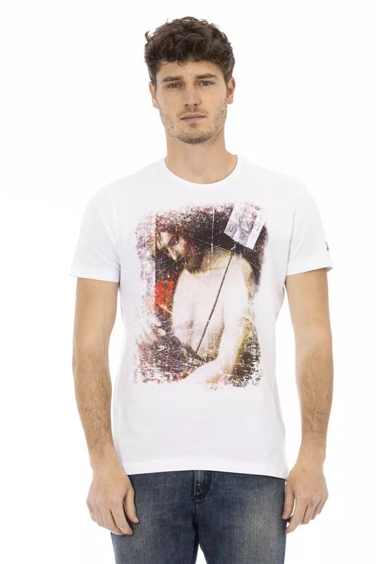 Camiseta Trussardi Action de algodón blanco para hombre