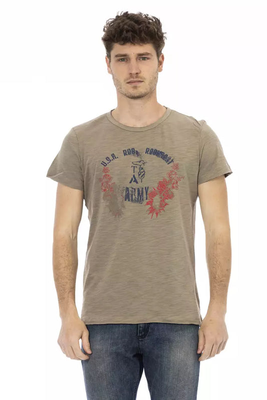 Camiseta Trussardi Action de algodón verde para hombre