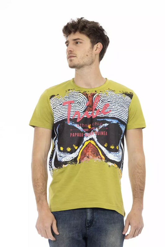 Camiseta Trussardi Action de algodón verde para hombre