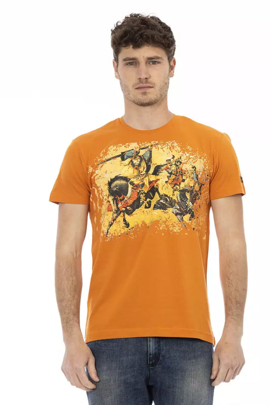 Camiseta Trussardi Action de algodón naranja para hombre