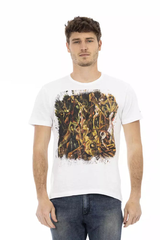 Camiseta Trussardi Action de algodón blanco para hombre