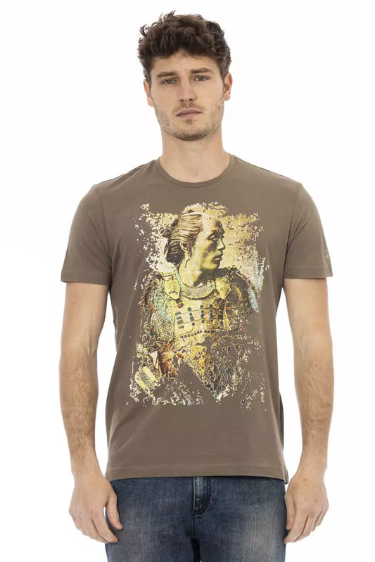 Camiseta Trussardi Action de algodón marrón para hombre