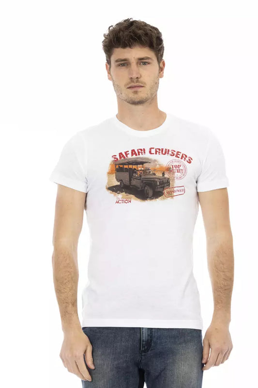 Camiseta Trussardi Action de algodón blanco para hombre