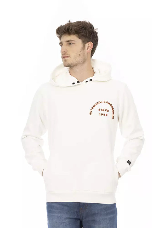 Suéter de algodón blanco para hombre de Automobili Lamborghini