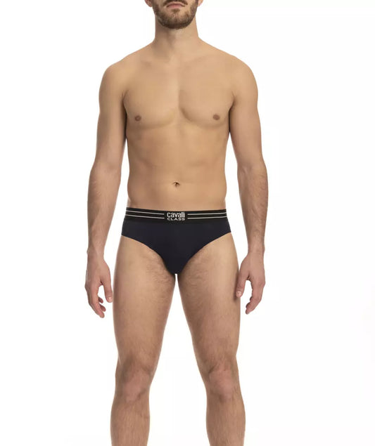 Pack de ropa interior de algodón azul para hombre Cavalli Class