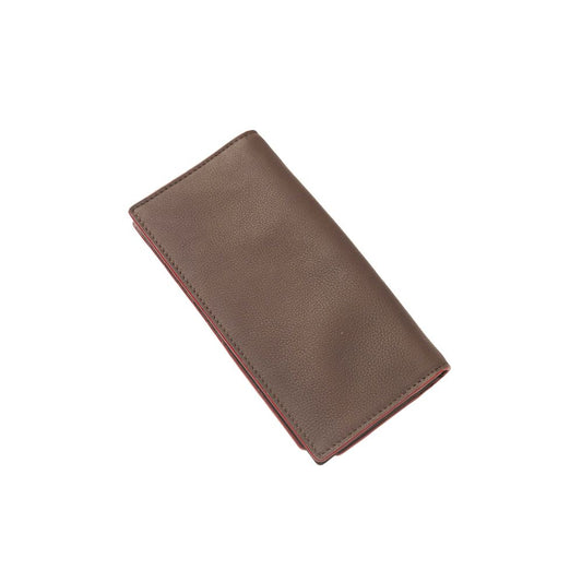 Cartera Cerruti 1881 de piel de becerro marrón para hombre