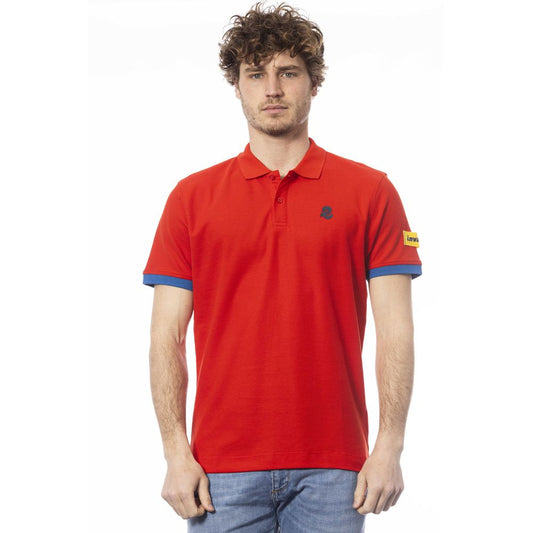 Polo Invicta de algodón rojo para hombre