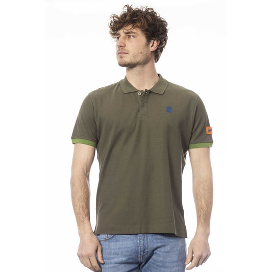 Polo Invicta de algodón verde para hombre