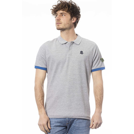 Polo Invicta de algodón gris para hombre