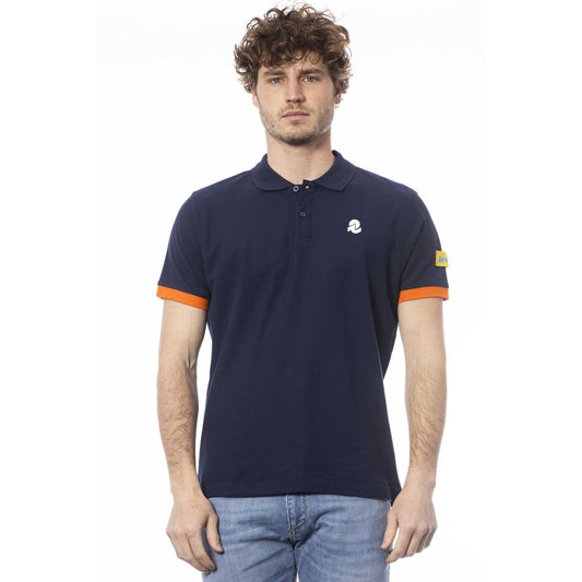 Polo Invicta de algodón azul para hombre