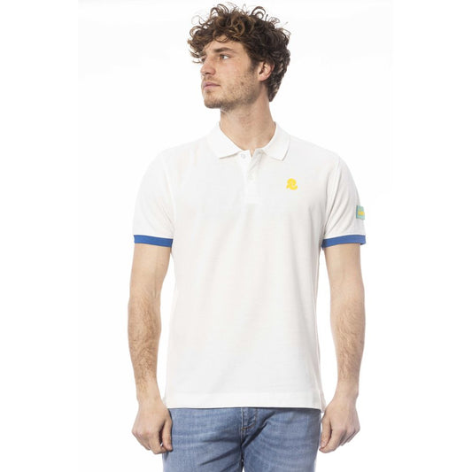 Polo Invicta de algodón blanco para hombre