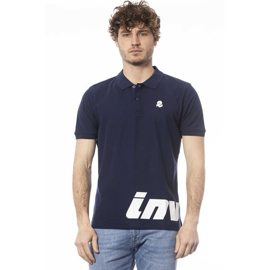 Polo Invicta de algodón azul para hombre