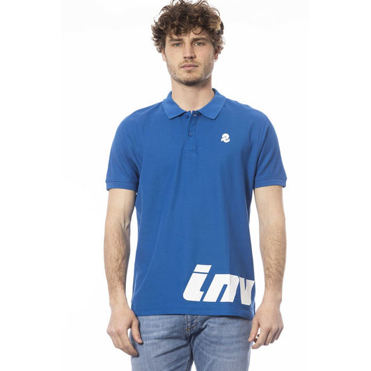 Polo Invicta de algodón azul para hombre