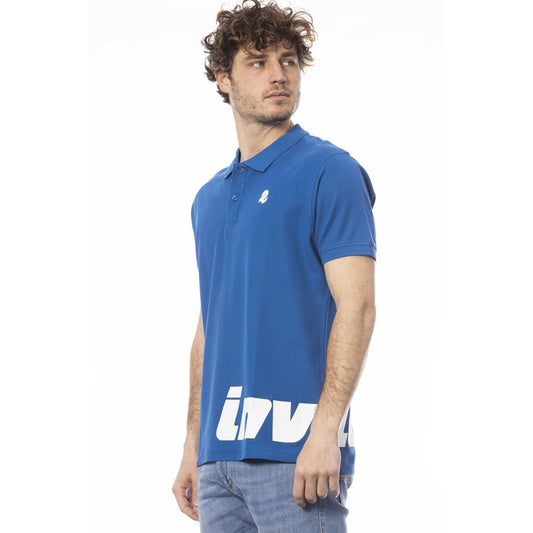 Polo Invicta de algodón azul para hombre