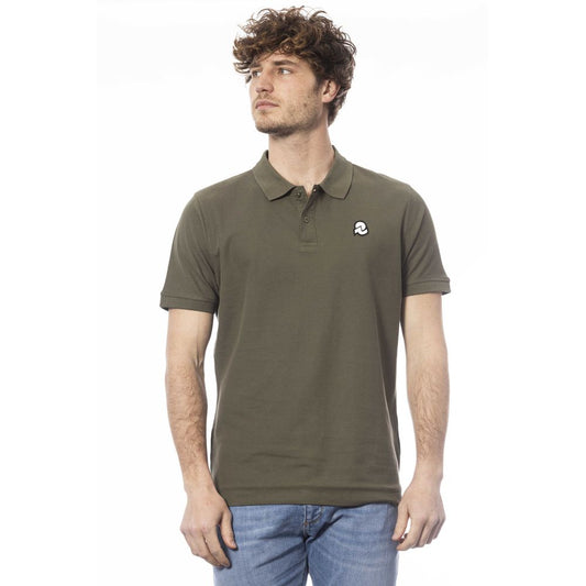 Polo Invicta de algodón verde para hombre