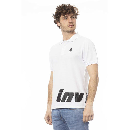 Polo Invicta de algodón blanco para hombre