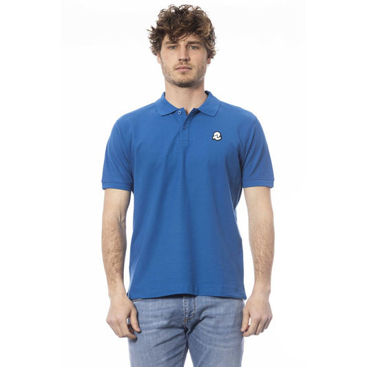 Polo Invicta de algodón azul para hombre