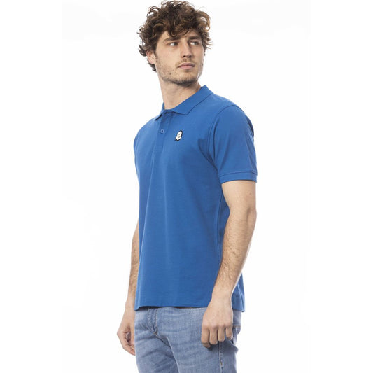 Polo Invicta de algodón azul para hombre