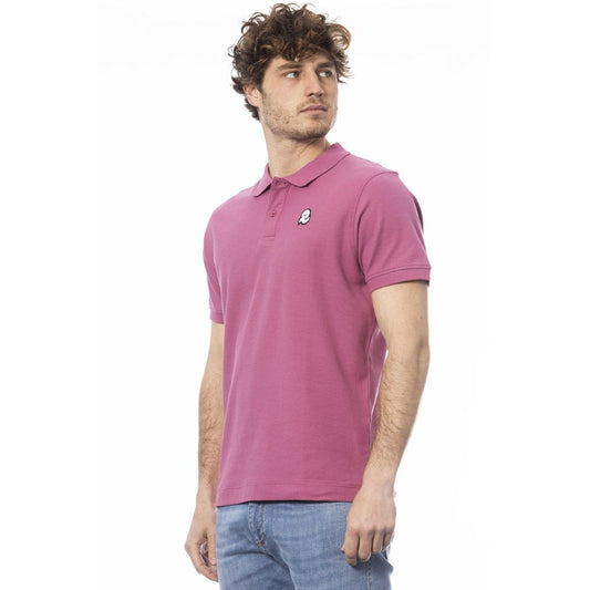 Polo Invicta de algodón morado para hombre