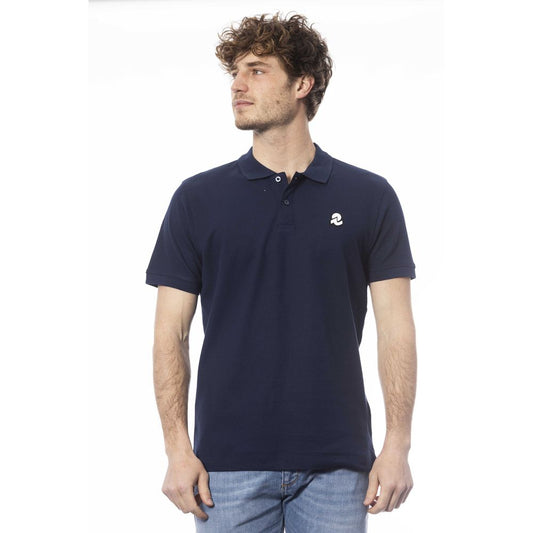 Polo Invicta de algodón azul para hombre
