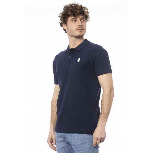 Polo Invicta de algodón azul para hombre
