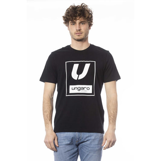 Camiseta deportiva Ungaro de algodón negra para hombre