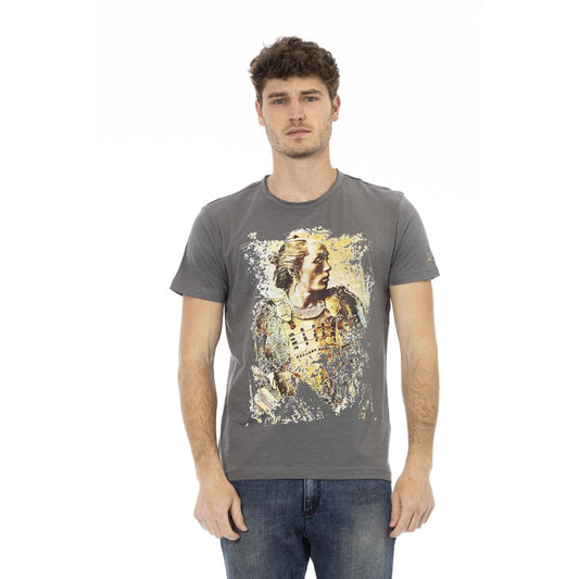 Camiseta Trussardi Action de algodón gris para hombre