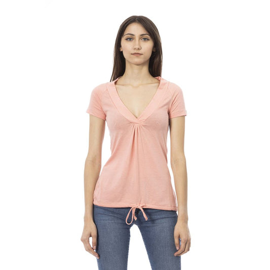 Camiseta Trussardi Action de algodón rosa para mujer