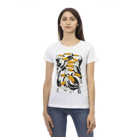 Camiseta Trussardi Action de algodón blanco para mujer