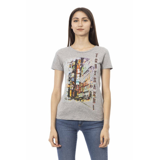 Camiseta Trussardi Action de algodón gris para mujer