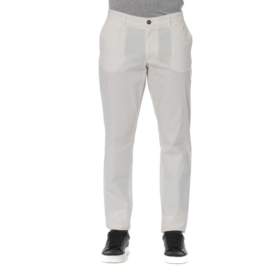 Pantalón Trussardi Jeans de algodón blanco para hombre