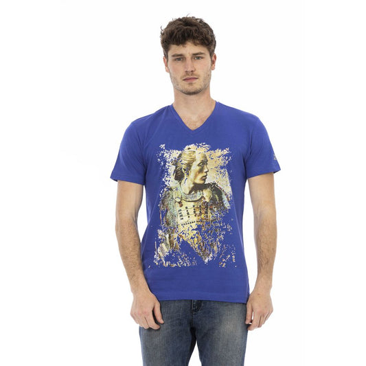 Camiseta Trussardi Action de algodón azul para hombre