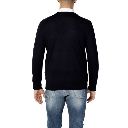 Armani Exchange Blue Wool Sweater