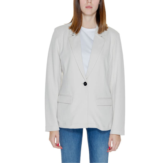 Solo trajes y blazers de poliéster beige