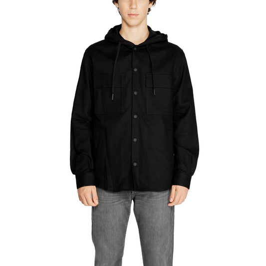 Camisa de algodón negra Antony Morato
