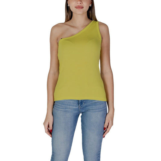 Camisetas y tops de algodón amarillos B.Young