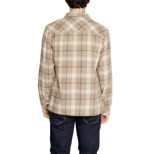 Camisa de poliéster beige Hamaki-Ho