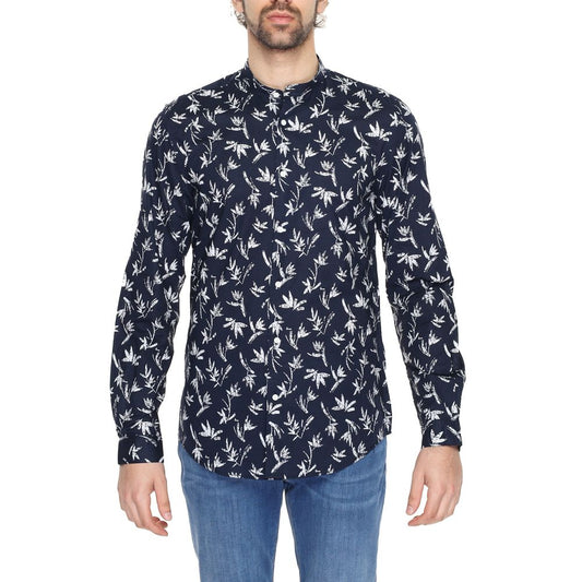 Camisa de algodón azul Antony Morato
