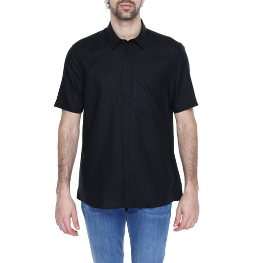 Camisa de lino negra Antony Morato