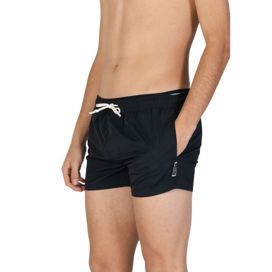Traje de baño de poliéster negro Hamaki-Ho