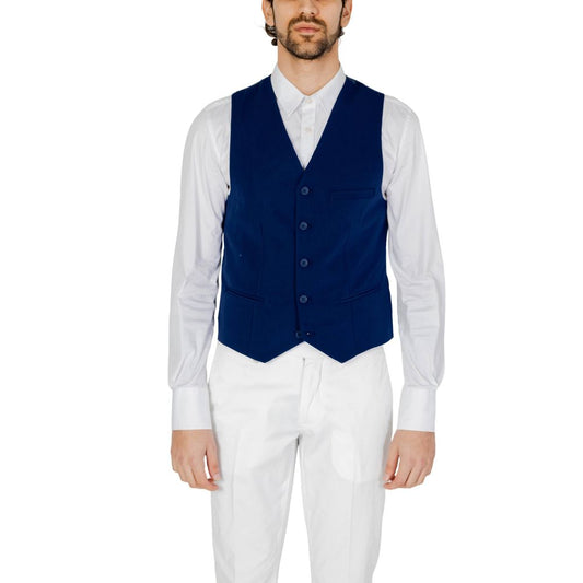 Chaleco de poliéster azul Only & Sons