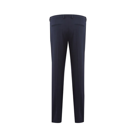 Pantalón Lardini Elegante de Lana Azul para Mujer