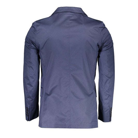 Gant Blue Cotton Men Jacket