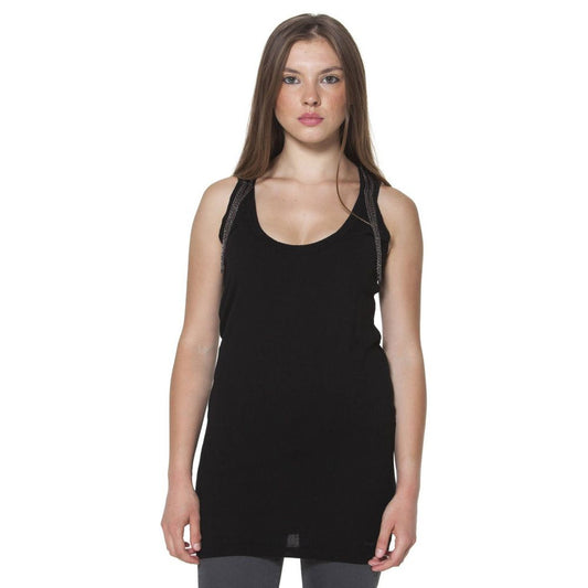 Fred Perry Black Polyester Unisex Tank