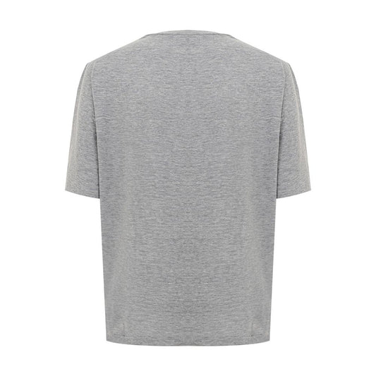 Dsquared² Elegant Gray Cotton Top for Women