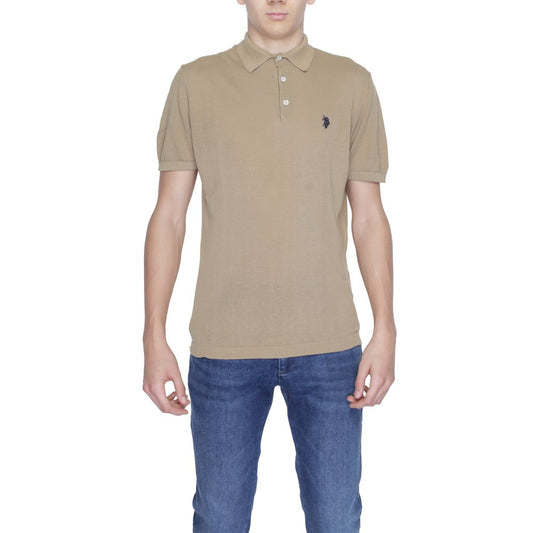 US POLO ASSN. Camiseta de algodón beige