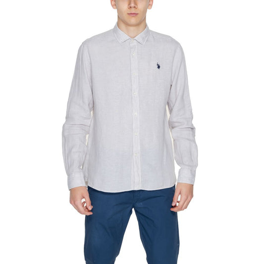 Camisa de lino beige de US POLO ASSN.