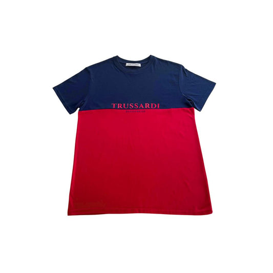 Camiseta roja de poliéster Trussardi Beachwear
