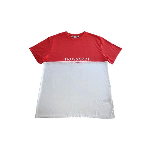 Trussardi Beachwear White Polyester T-Shirt