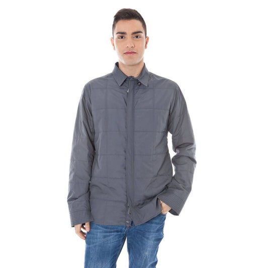 Chaqueta de poliéster gris de Calvin Klein para hombre
